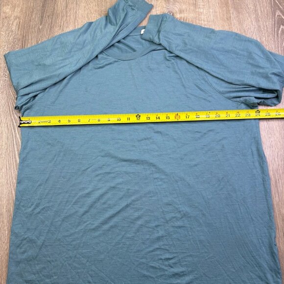 Son Of A Tailor Mens Cerulean Blue Merino Wool Crewneck Long Sleeve T-Shirt XL - Picture 12 of 12